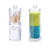 Personal Care Caddy - Q-Tips And Cotton Pads Acrylic Canister