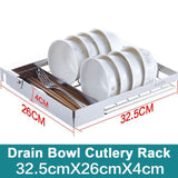 Kitchen Organizer - Multi-functional Stainless Steel Kitchen Sink Rack Shelf Organizer