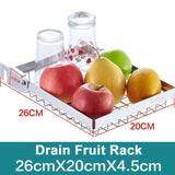 Kitchen Organizer - Multi-functional Stainless Steel Kitchen Sink Rack Shelf Organizer