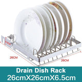 Kitchen Organizer - Multi-functional Stainless Steel Kitchen Sink Rack Shelf Organizer