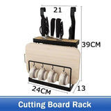 Organizer - Stainless Steel DIY Wall Hanging Kitchen Racks And Organizer