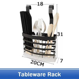 Organizer - Stainless Steel DIY Wall Hanging Kitchen Racks And Organizer