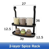 Organizer - Stainless Steel DIY Wall Hanging Kitchen Racks And Organizer