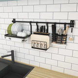 Organizer - Stainless Steel DIY Wall Hanging Kitchen Racks And Organizer