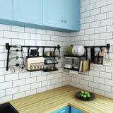 Organizer - Stainless Steel DIY Wall Hanging Kitchen Racks And Organizer