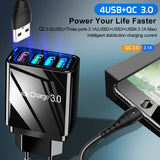 48W Quick Charge 4-Port USB Fast Charger - Forever Sure Deals