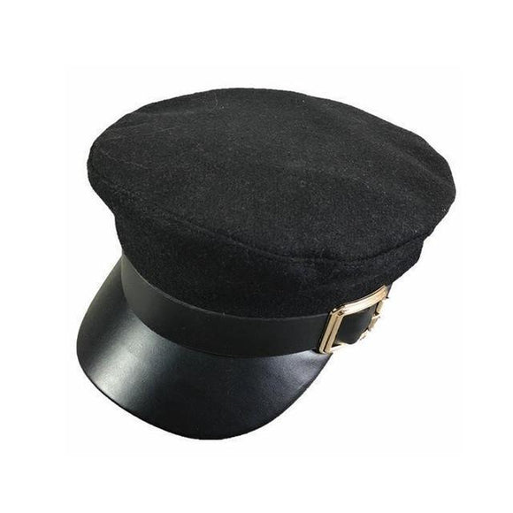 Hat - Fashion Military Black Beret Cap