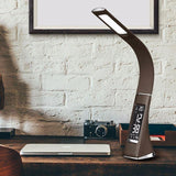 Desk LED Lamp - Modern 5W LED Reading Desk Lamp-Dimming Light With Alarm Clock