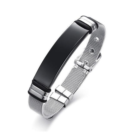 Bracelets - Men's Stainless Steel Mesh Bracelet