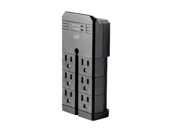 Surge Protector - Six (6) Outlet Rotating Wall Tap With Surge Protectors (ships Within The US Only)