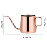 Kettle - 350ml Stainless Steel Coffee Or Tea Kettle