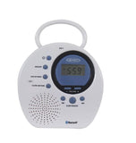 Shower Clock Radio - Water-Resistant Digital AM And FM Bluetooth Shower Clock Radio (ships Within The US Only)