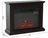 HOMCOM 31" 1400W Freestanding Portable 3D LED Electric Fireplace Mantel Heater Stove with Remote Control