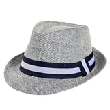 Fedora Hat - Jazzy European Straw Trilby Hat For Men