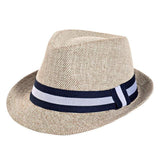 Fedora Hat - Jazzy European Straw Trilby Hat For Men