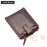 Leather Wallet - Men's Genuine Cowhide Leather Wallet