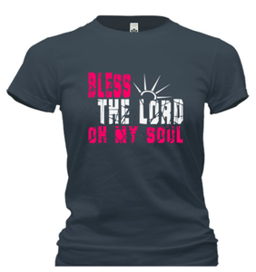 T-Shirts - Bless The Lord Oh My Soul Cotton T Shirt (ships Within The US Only)