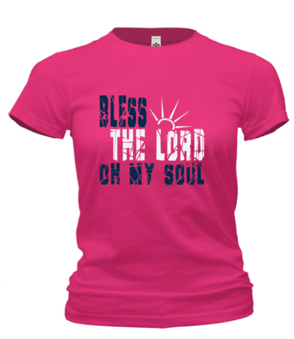 T-Shirts - Bless The Lord Oh My Soul Cotton T Shirt (ships Within The US Only)