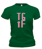 T-Shirts - TGIF-Thank God It's Friday Cotton T Shirt (ships Within The US Only)