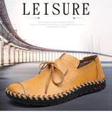 Men's Shoes - Casual Handmade Genuine Leather Men's Soft Flats