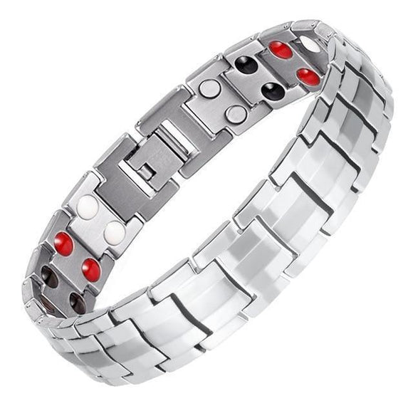 Energy Bracelet - Bio-Healing Magnetic Stainless Steel Energy Bracelet For Men