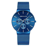 Wristwatch - Steel Mesh Waterproof Sports Watch