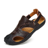 Men's Sandals - Anti-Skid Genuine Leather Handmade Summer Sandals