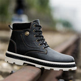 Men's Boots - Military Style Anti-skid Men's Footwear