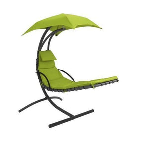 Patio Furniture - Floating Chaise Lounger Chair With Canopy Umbrella (ships Within The US Only)