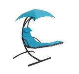 Patio Furniture - Floating Chaise Lounger Chair With Canopy Umbrella (ships Within The US Only)
