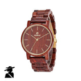 Couple Wristwatch - REDEAR His And Hers Red Sandalwood Quartz Wristwatch