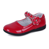 Girls Shoes - Patent Rhinestone Princess School Shoes For Girls