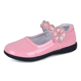 Girls Shoes - Patent Rhinestone Princess School Shoes For Girls