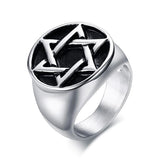 Ring - Star Of David Stainless Steel Fashion Ring For Men