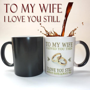Color Changing Mug - Husband and Wife Heat Sensitive Color Changing Mug Affectionate Gift