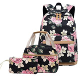 School Backpack - Three(3) Pcs Lightweight School Backpacks For Teen Girls