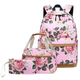 School Backpack - Three(3) Pcs Lightweight School Backpacks For Teen Girls