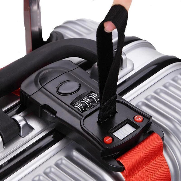 Suitcase Strap - Password Wheel And Electronic Scale Monitor Luggage Strap