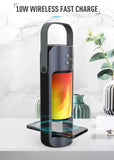 Speaker Charger - Waterproof Portable LED Flame Lamp, Bluetooth Speaker And 10W Wireless Charger