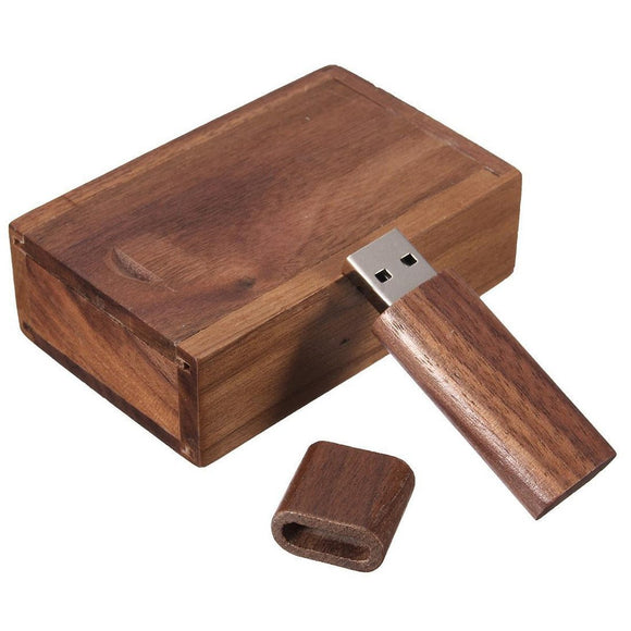 Wooden Flashdrive - 32GB USB 2.0 Flash Drive Darkwood Memory Stick