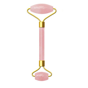 Pink Jade Stone Roller Massager for Facial Slimming, Facial and Neck Massage
