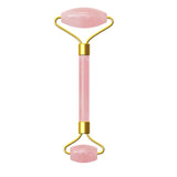 Pink Jade Stone Roller Massager for Facial Slimming, Facial and Neck Massage