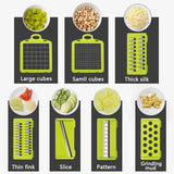 KONCO Multi-functional Vegetable and Fruits Slicer, Peeler, Cutter, Shredder and Grater