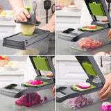 KONCO Multi-functional Vegetable and Fruits Slicer, Peeler, Cutter, Shredder and Grater