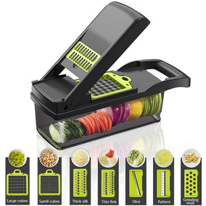 KONCO Multi-functional Vegetable and Fruits Slicer, Peeler, Cutter, Shredder and Grater