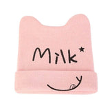 Beanies - Super Cute Knitted Milk Baby Caps For Newborn