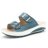 Sandals - Genuine Leather Casual Buckle Clogs