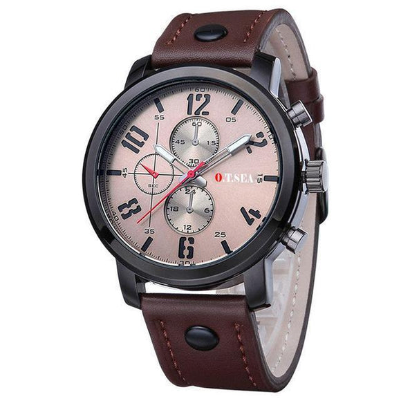 Wristwatch - Military Style Quartz Analog Wristwatch