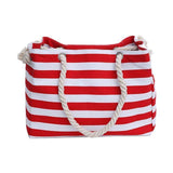 Tote Bag - Striped Shopping Bag Or Beach Tote Bag