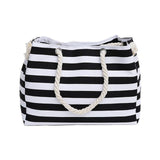 Tote Bag - Striped Shopping Bag Or Beach Tote Bag